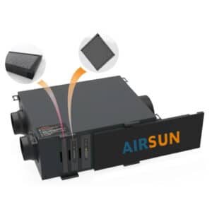 Hệ thống cấp gió tươi thu hồi nhiệt AirSun AS ERV 350
