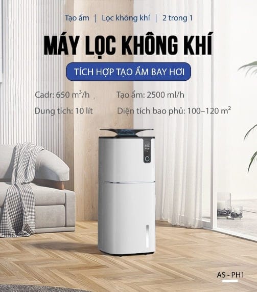 máy lọc không khí tạo độ ẩm AS -PH1