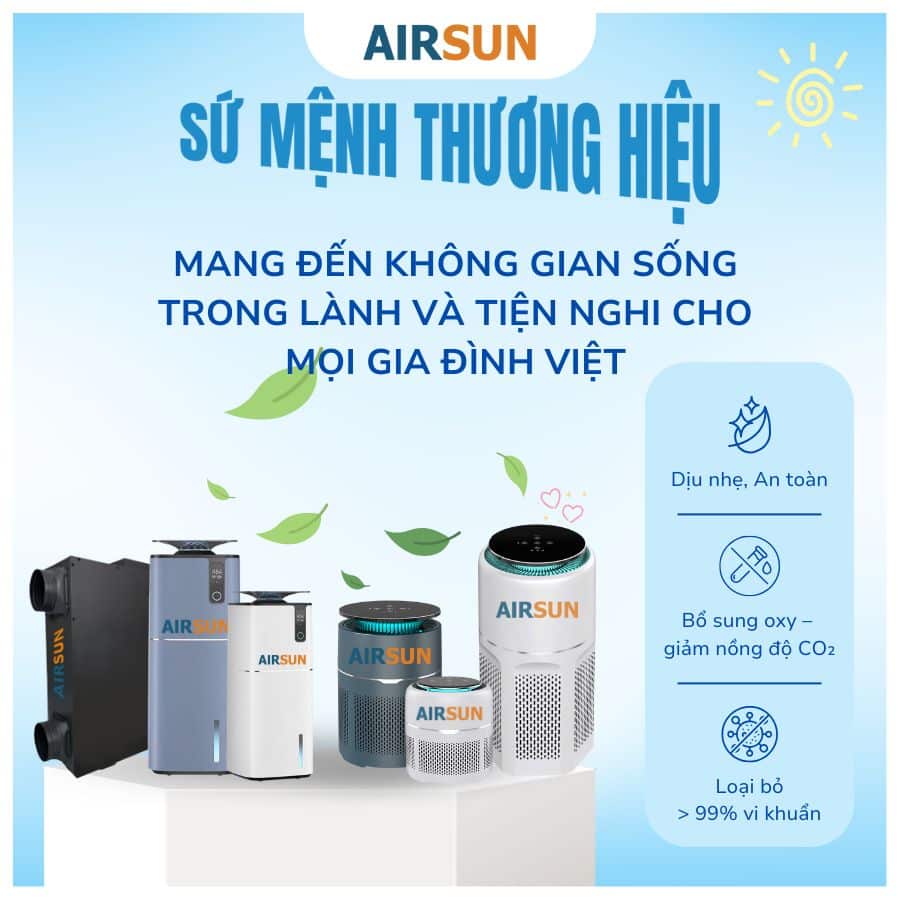 Hệ Thống Cấp Khí Sạch Cho Gia Đình Đạt Chuẩn An Toàn 4 Máy cấp-lọc không khí Airsun