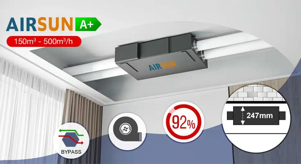 Các Lưu Ý Cần Biết Khi Lắp Đặt Máy Cấp Khí Tươi 2 quạt cấp khí tươi thông minh airsun