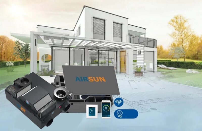 máy cấp khí tươi biệt thự