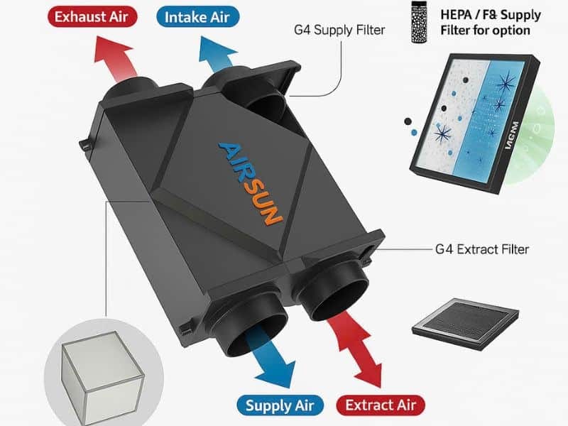 Máy AirSun giúp lọc sạch bụi mịn và tác nhân gây dị ứng