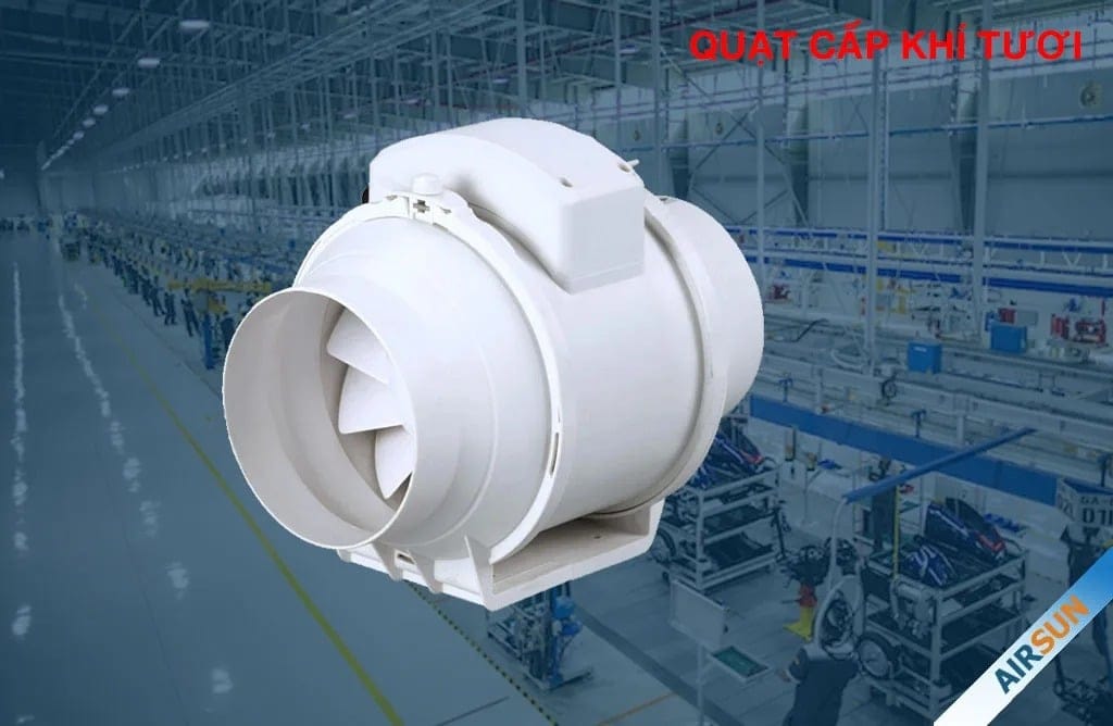 Lắp Đặt Quạt Cấp Gió Tươi Nối Ống Gió Cần Lưu Ý Điều Gì? 1 quạt cấp khí tươi