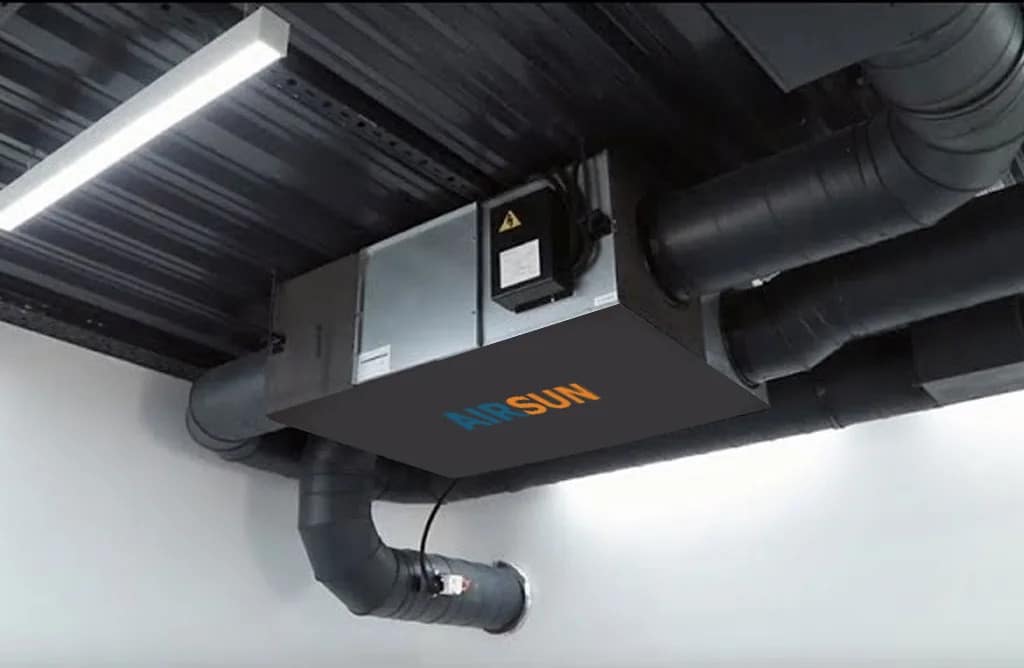 Thiết Kế Tối Ưu Để Dễ Dàng Lắp Đặt, Bảo Trì Và Vận Hành 4 Vị trí máy cấp khí tươi nhà xưởng